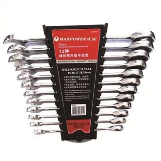 Komplet kombiniranih ključev z ragljo iz 12 kosov