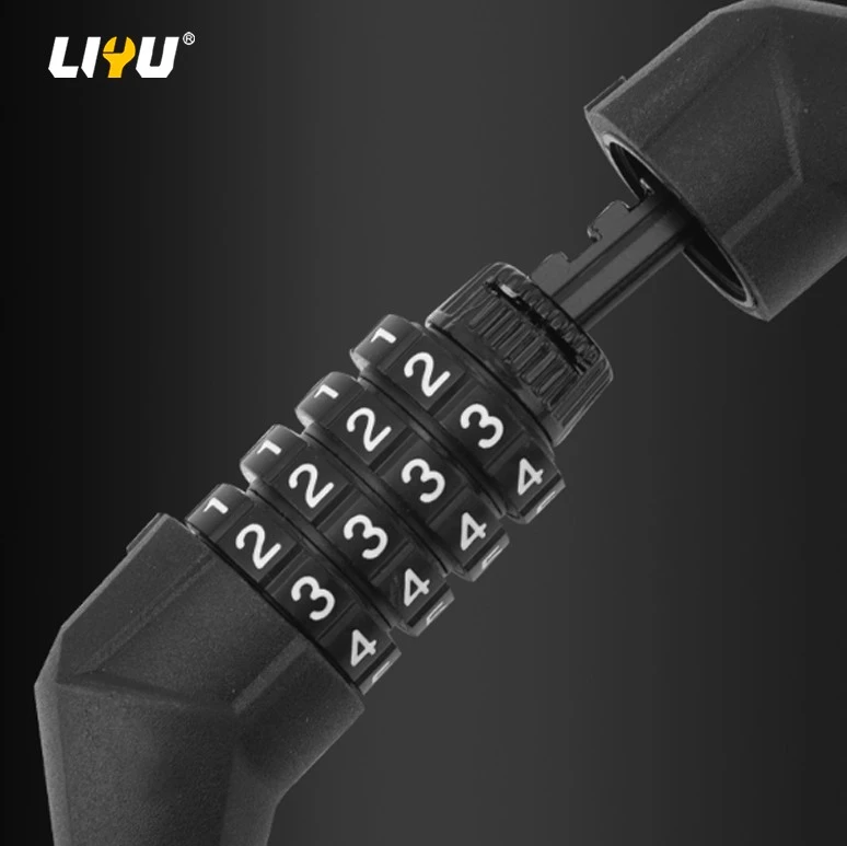Bicycle Lock Four-digit Combination Lock Anti-theft Scissors Constant Smart Glass Door Lock Mountain Bicycle Ring Lock suppliers